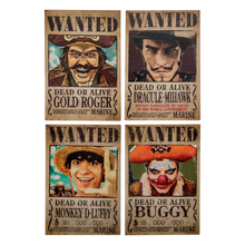 Cinereplicas One Piece (Netflix) Wanted Set of 4 Magnets