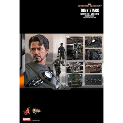 Hot Toys Iron Man (2008) Tony Stark Mech Test Deluxe 1:6 Scale Collectable Action Figure