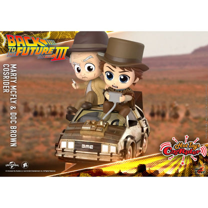 Hot Toys Back to the Future Part III Marty McFly & Doc Brown Cosrider