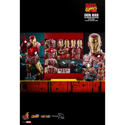 Hot Toys Marvel Comics Iron Man Origins Deluxe Diecast 1:6 Scale Collectable Action Figure