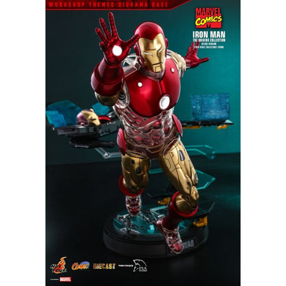 Hot Toys Marvel Comics Iron Man Origins Deluxe Diecast 1:6 Scale Collectable Action Figure