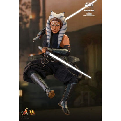 Hot Toys Star Wars: The Mandalorian Ahsoka Tano and Grogu 1:6 Scale Collectable Action Figure Set