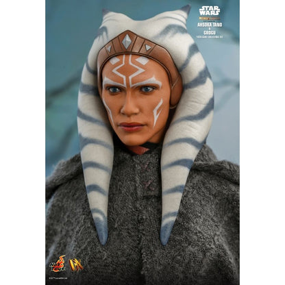Hot Toys Star Wars: The Mandalorian Ahsoka Tano and Grogu 1:6 Scale Collectable Action Figure Set
