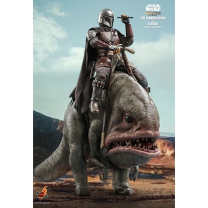 Hot Toys Star Wars: The Mandalorian Mandalorian & Blurrg 1:6 Scale Collectable Action Figure Set