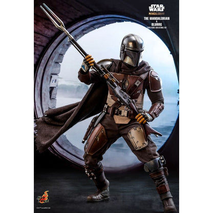 Hot Toys Star Wars: The Mandalorian Mandalorian & Blurrg 1:6 Scale Collectable Action Figure Set