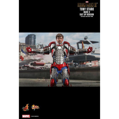 Hot Toys Iron Man 2 Tony Stark Mark V Suit Up 1:6 Scale Collectable Action Figure