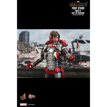 Hot Toys Iron Man 2 Tony Stark Mark V Suit Up 1:6 Scale Collectable Action Figure