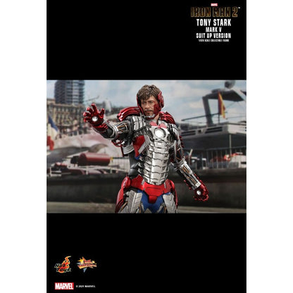 Hot Toys Iron Man 2 Tony Stark Mark V Suit Up 1:6 Scale Collectable Action Figure