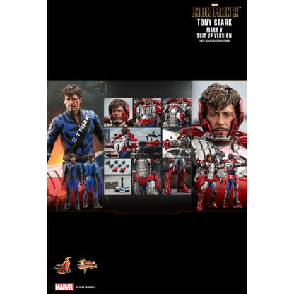 Hot Toys Iron Man 2 Tony Stark Mark V Suit Up 1:6 Scale Collectable Action Figure