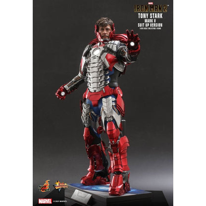 Hot Toys Iron Man 2 Tony Stark Mark V Suit Up 1:6 Scale Collectable Action Figure