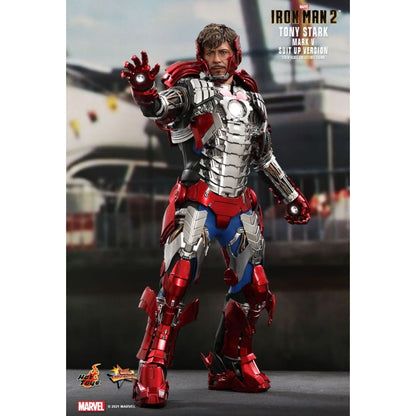 Hot Toys Iron Man 2 Tony Stark Mark V Suit Up 1:6 Scale Collectable Action Figure