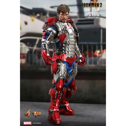 Hot Toys Iron Man 2 Tony Stark Mark V Suit Up 1:6 Scale Collectable Action Figure