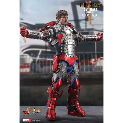 Hot Toys Iron Man 2 Tony Stark Mark V Suit Up 1:6 Scale Collectable Action Figure