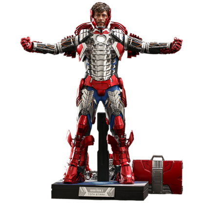 Hot Toys Iron Man 2 Tony Stark Mark V Suit Up Deluxe 1:6 Scale Collectable Action Figure