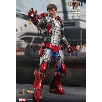 Hot Toys Iron Man 2 Tony Stark Mark V Suit Up Deluxe 1:6 Scale Collectable Action Figure
