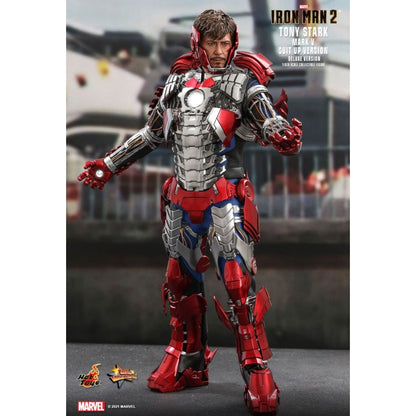 Hot Toys Iron Man 2 Tony Stark Mark V Suit Up Deluxe 1:6 Scale Collectable Action Figure