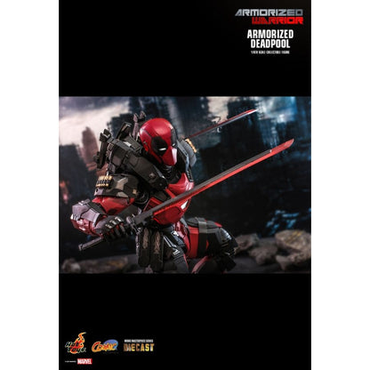 Hot Toys Marvel Comics Armorized Deadpool Diecast 1:6 Scale Collectable Action Figure