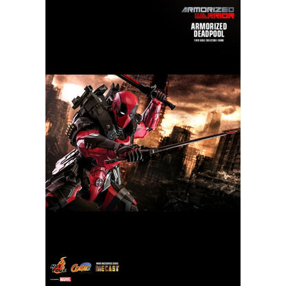 Hot Toys Marvel Comics Armorized Deadpool Diecast 1:6 Scale Collectable Action Figure