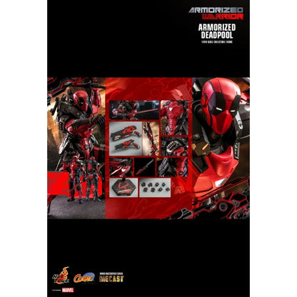Hot Toys Marvel Comics Armorized Deadpool Diecast 1:6 Scale Collectable Action Figure
