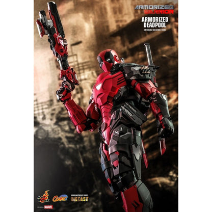 Hot Toys Marvel Comics Armorized Deadpool Diecast 1:6 Scale Collectable Action Figure