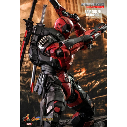 Hot Toys Marvel Comics Armorized Deadpool Diecast 1:6 Scale Collectable Action Figure