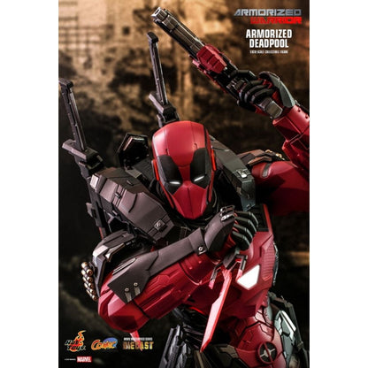 Hot Toys Marvel Comics Armorized Deadpool Diecast 1:6 Scale Collectable Action Figure