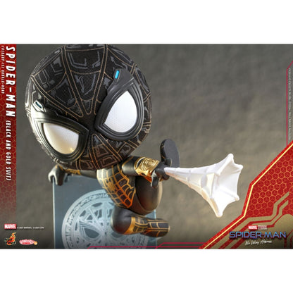 Hot Toys Spider Man: No Way Home Spider Man Black & Gold Suit Cosbaby
