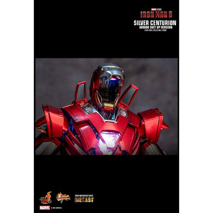 Hot Toys Iron Man 3 Silver Centurion Armor Suit Up 1:6 Scale Collectable Action Figure