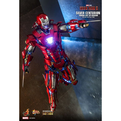 Hot Toys Iron Man 3 Silver Centurion Armor Suit Up 1:6 Scale Collectable Action Figure