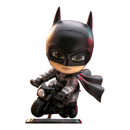 Hot Toys The Batman Batman and Batcycle Cosbaby Set