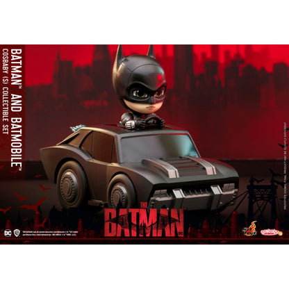 Hot Toys The Batman Batman and Batmobile Cosbaby Set
