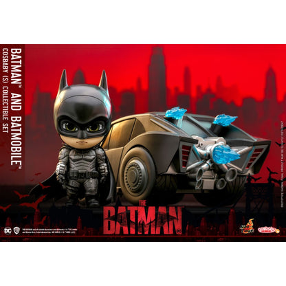Hot Toys The Batman Batman and Batmobile Cosbaby Set