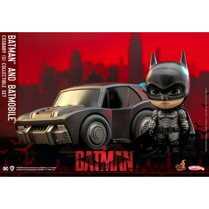 Hot Toys The Batman Batman and Batmobile Cosbaby Set
