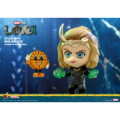 Hot Toys Loki (TV) Sylvie with Miss Minutes Cosbaby Set
