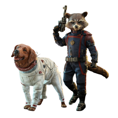 Hot Toys Guardians of the Galaxy: Vol 3 Rocket and Cosmo 1:6 Scale Collectable Action Figure