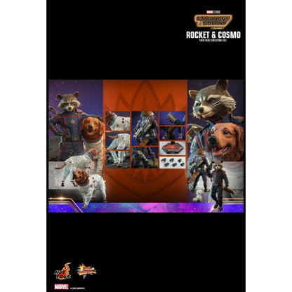 Hot Toys Guardians of the Galaxy: Vol 3 Rocket and Cosmo 1:6 Scale Collectable Action Figure