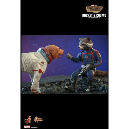 Hot Toys Guardians of the Galaxy: Vol 3 Rocket and Cosmo 1:6 Scale Collectable Action Figure