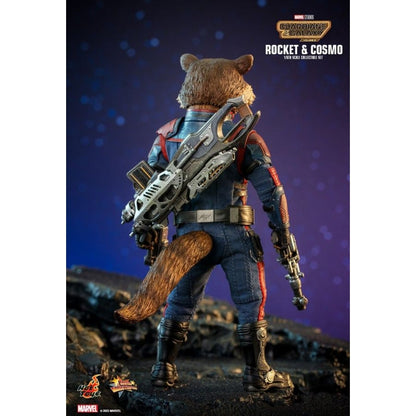 Hot Toys Guardians of the Galaxy: Vol 3 Rocket and Cosmo 1:6 Scale Collectable Action Figure
