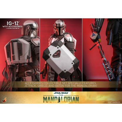 Hot Toys Star Wars: The Mandalorian IG 12 1:6 Scale Collectable Action Figure Set