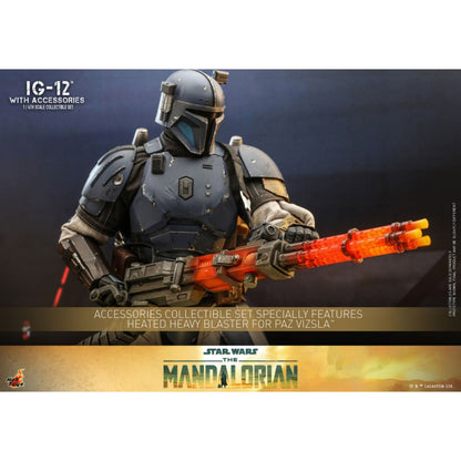 Hot Toys Star Wars: The Mandalorian IG 12 1:6 Scale Collectable Action Figure Set