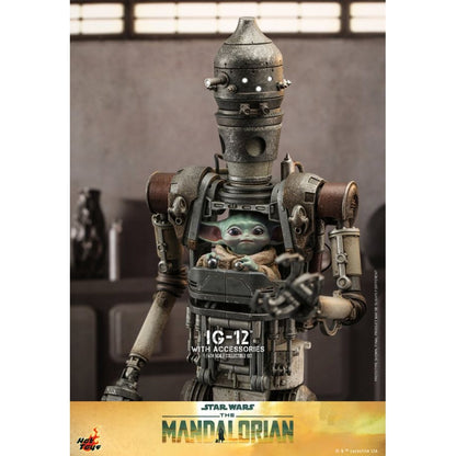 Hot Toys Star Wars: The Mandalorian IG 12 1:6 Scale Collectable Action Figure Set