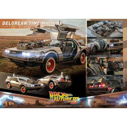 Hot Toys Back to the Future Part III Delorean Time Machine 1:6 Scale Collectable Vehicle