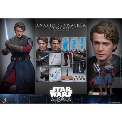 Hot Toys Star Wars: Ahsoka (TV) Anakin Skywalker (Clone Wars) 1:6 Scale Collectable Action Figure