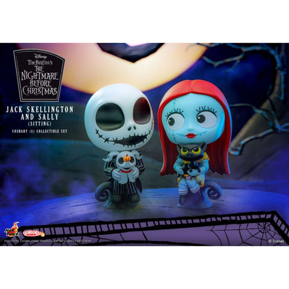 Hot Toys The Nightmare Before Christmas Jack and Sally Sitting Cosbaby [2 Pack]