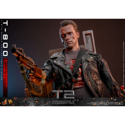 Hot Toys Terminator 2: Judgment Day T 800 (Battle Damaged 2.0) 1:6 Scale Collectable Action Figure