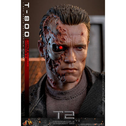 Hot Toys Terminator 2: Judgment Day T 800 (Battle Damaged 2.0) 1:6 Scale Collectable Action Figure