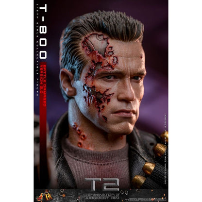 Hot Toys Terminator 2: Judgment Day T 800 (Battle Damaged 2.0) 1:6 Scale Collectable Action Figure