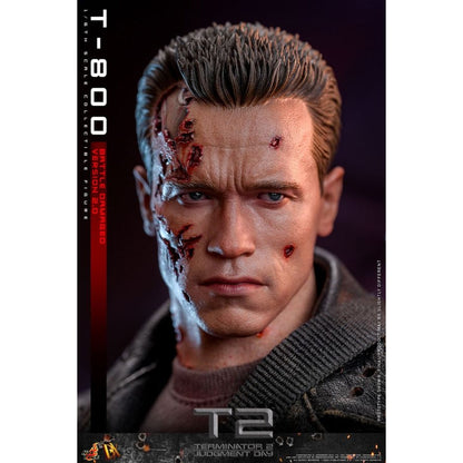 Hot Toys Terminator 2: Judgment Day T 800 (Battle Damaged 2.0) 1:6 Scale Collectable Action Figure