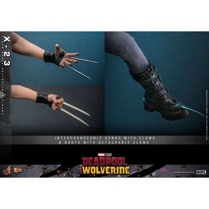 Hot Toys Deadpool & Wolverine X 23 1:6 Scale Collectable Action Figure