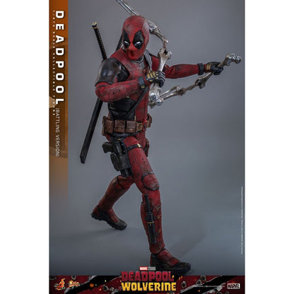 Hot Toys Deadpool & Wolverine Deadpool (Battling Version) 1:6 Scale Collectible Action Figure